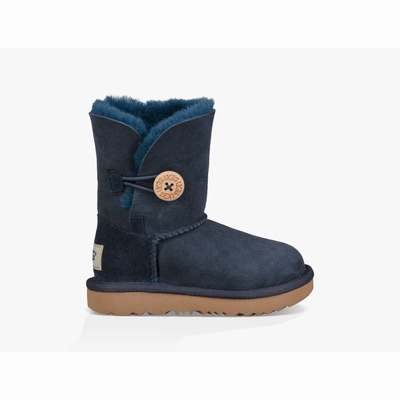 Botas UGG Bailey Button II Criança Azul Marinho | PT-PQEMH